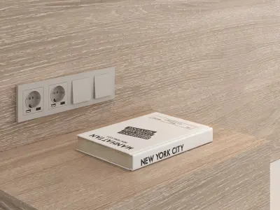 Decorative wall panel set 99 3D model