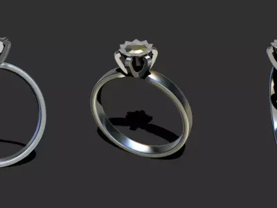 Simple Ring Anello Semplice Free 3D model