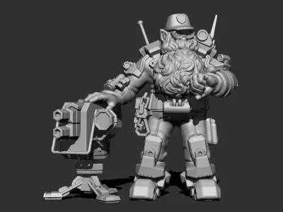 Deep Rock Galactic Engineer class 3D print model