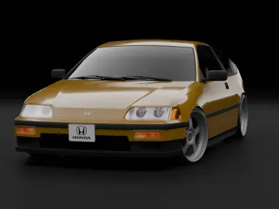 Honda CRX  Low-poly 3D model