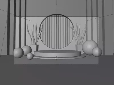 Scene for products 3D model