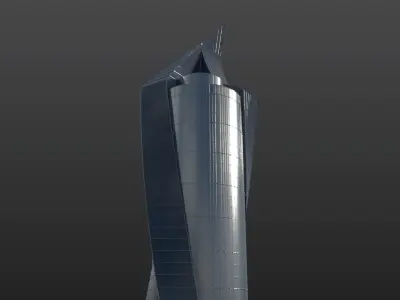 Al Tijaria Tower - Kuwait City 3D model