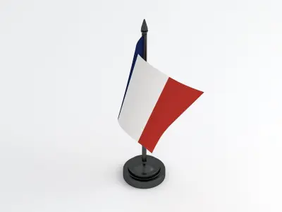 Table Flag France 3D model