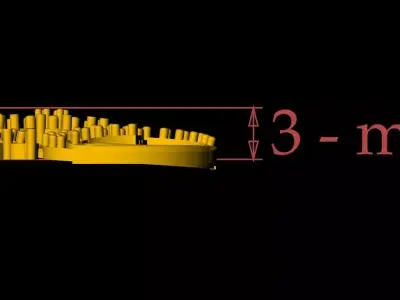 Diamond Tops Earring - 0018 3D print model