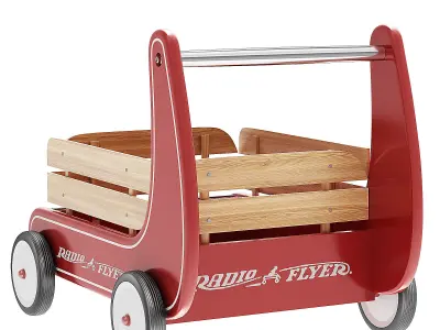 Classic Push Walker Wagon 3D model