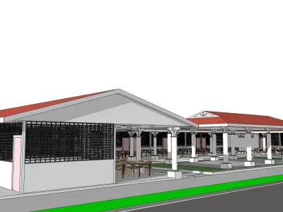 Food court02 3D model