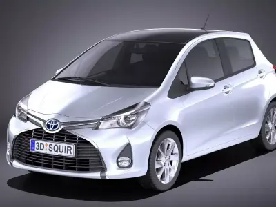 Toyota Yaris 2016 VRAY 3D model