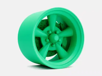 15x10 Pacer Supreme Wheel and Brake 3D print model
