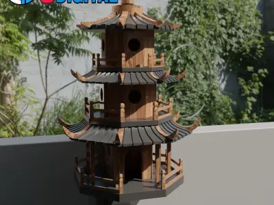 BIRD HOUSE 3D print model