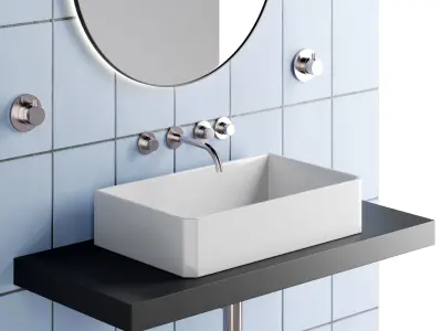 Bathroom Set 011 3D model