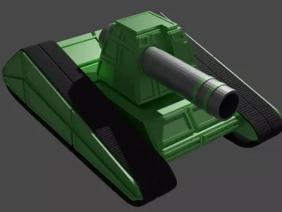 the goliath tank Low-poly 3D model