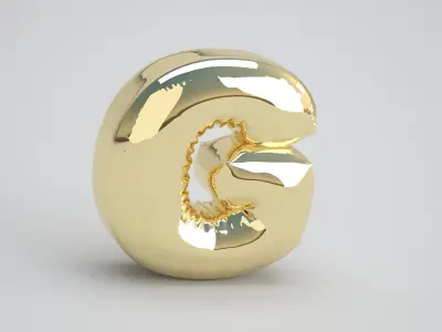 G Balloon Gold 3D model