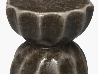 Hand painted side tables 490 - 610 mm 3D model