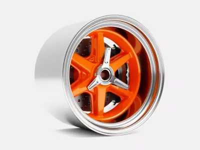 15x10 BRM6 Wheel and Brake 3D print model