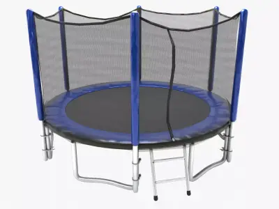 Trampoline Low-poly 3D model