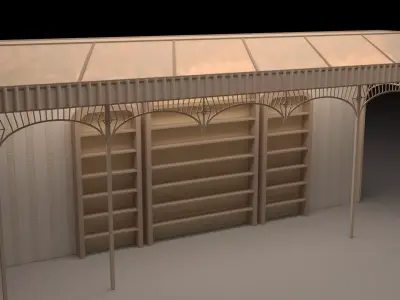 Metal Structure dome  3D model