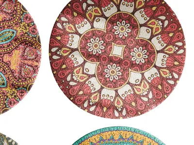 round carpet 22 3D model