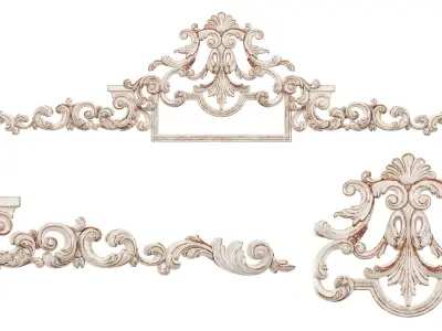 Classic carved 221 3D model
