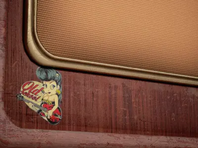 Old Radio - PBR Texture Low-poly 3D model