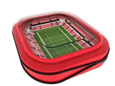 American Football Stadium Low-poly 3D model 24