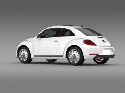 VW Beetle Design 2012 3D model