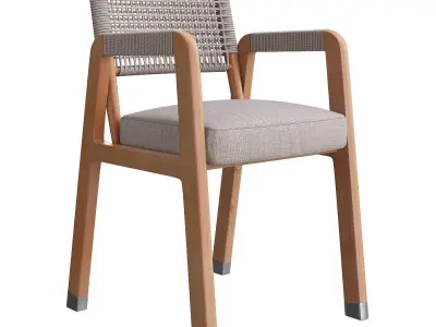 Flexform Ortigia armchair 3d model Low-poly 3D model