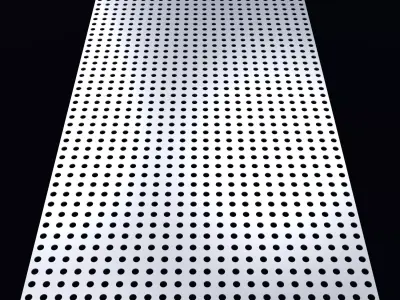 Perforated panel with 19 percent opening 25O55 3D model