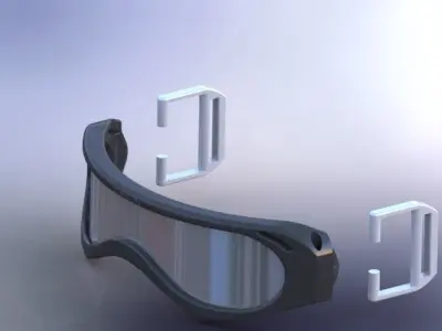 ski goggles final Free 3D model