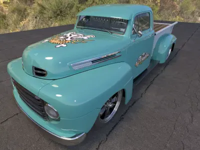 Ford Pickup Hot Rod 3D model