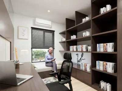 Interior workspace at home 3D model