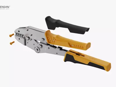 Ratchet Crimping Tool 3D model
