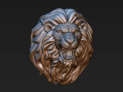 Lion Head 3D print model