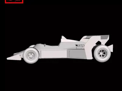 Formula 1 - Tyrrell 012 Boomerang F1 1985 3D print model