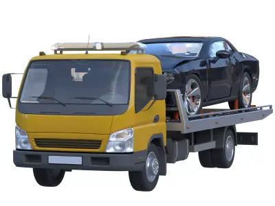 tow truck 3D model