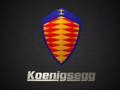 koenigsegg logo 3D model