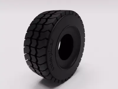 tyre loader dumper construction 3D model