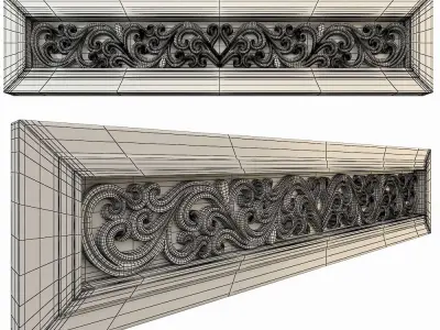 Decor ornate design 3D model