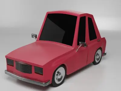 TOON CAR 3D MODEL Low-poly 3D model