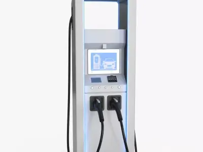 Charging Station Low-poly 3D model