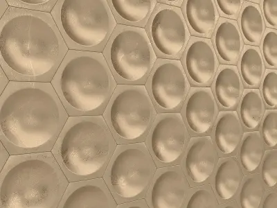 Gold 3d Wall Panel Luxury Collection 3D model