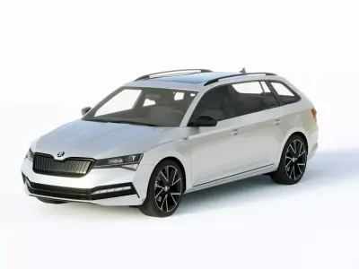 Skoda Superb Combi 2020 3D model