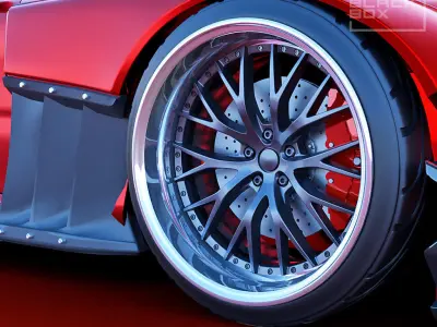 LXS WHEEL SET FRONT AND REAR 3 OFFSETS STL Miniatures 3D print model