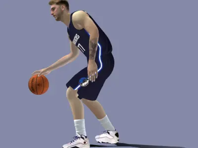 3D Rigged Luka Doncic NBA 3D model