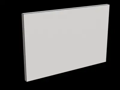 Magnolia Flowers Canvas Wall Art Low-poly 3D model