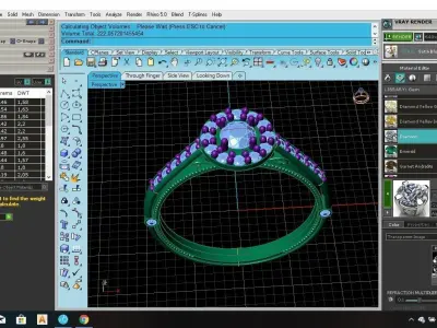 Diamond Ring  3D print model