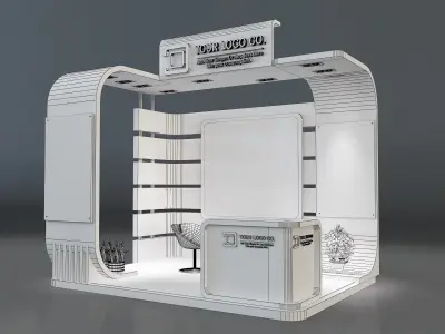 Booth Exhibition Stand a659b  3D model
