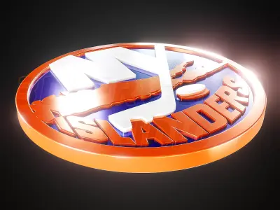 New York Islanders logo - Cinematic - 3D print 3D model
