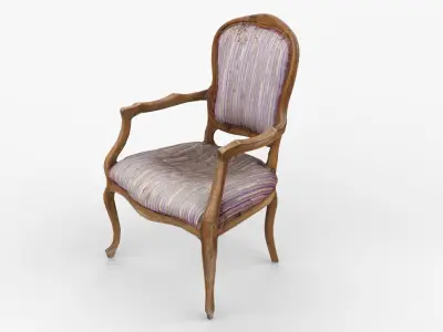 Dinner Chair 2 Scan Low-poly 3D model