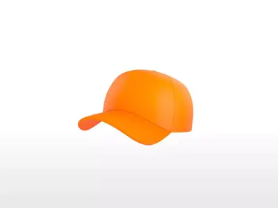 Orange Cap Low-poly 3D model