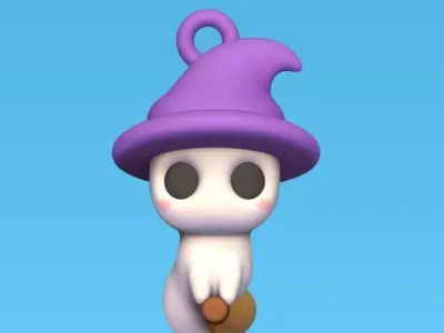 Witch Ghost 3D print model
